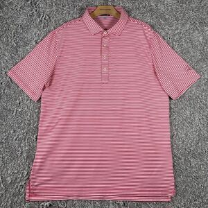 Stitch Golf Polo Shirt Men's Large Multicolor Stripes Short Sleeve Golf Preppy